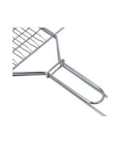 Foldable Portable Stainless Steel Barbecue Grill Indoor And Outoor Silver 30x40x58cm
