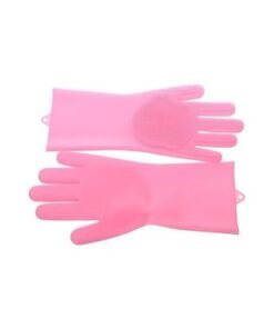 Silicone Kitchen Scrubbing Glove Rose 3inch