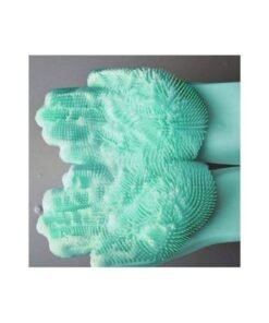 Magic Washing Scrubber Heat Resistant Silicone Gloves Light Green 17.8X3.7X39.5cm