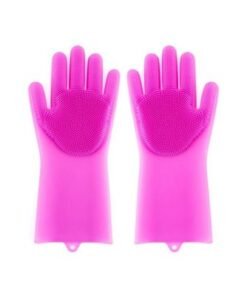 Alternative view of Pair Of Reusable Silicone Gloves Blue