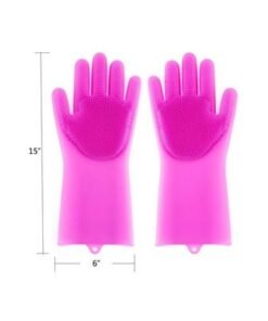 Pair Of Reusable Silicone Gloves Blue