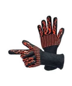 Alternative view of Silicone Hand Gloves Black/Red 34x17centimeter