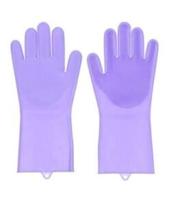 Gloves Silicone For Dish Cleaning Purple