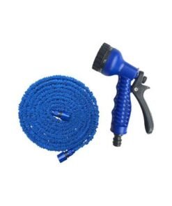 Expandable Hose High Pressure Telescopic Watering Pipe Blue 21.50x7.50x8.50cm