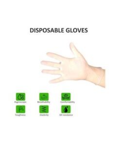 100-Piece Disposable Gloves Set Clear Scentimeter