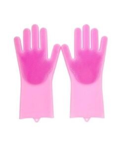 2-Piece Silicone Glove Set Pink