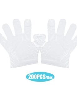 Alternative view of 200-Piece Disposable PE Gloves Set White 25.4cm