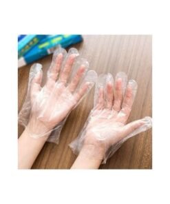 500-Piece Disposable Latex Hand Gloves Clear 25.4x2.5x13.4centimeter