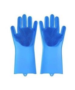 2-Piece Silicone Glove Set Blue
