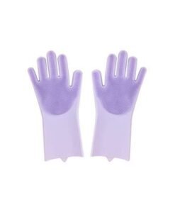 Alternative view of Silicone Scrubbing Gloves Multicolor 20cm