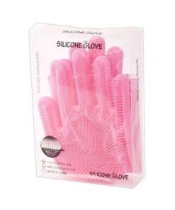 2-Piece Silicone Gloves Pink