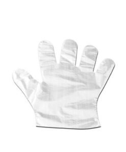 Alternative view of Pair Of 100 Disposable Transparent Food-Grade Gloves Clear