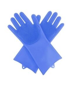 Pair Of Silicone Gloves Blue 35x8x3centimeter