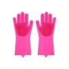 Pair Of Silicone Gloves Pink 35x8x3centimeter