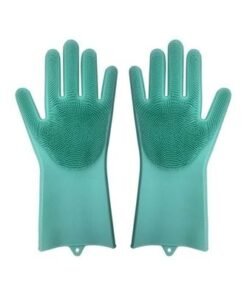 Alternative view of Pair Of 1 Magic Dish Washing Gloves Green 40x16x7cm