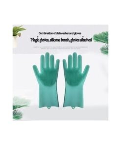 Pair Of 1 Magic Dish Washing Gloves Green 40x16x7cm
