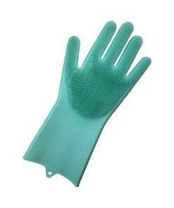 Magic Dish Washing Gloves Green 15x15x4cm - Image 3