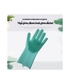 Magic Dish Washing Gloves Green 15x15x4cm