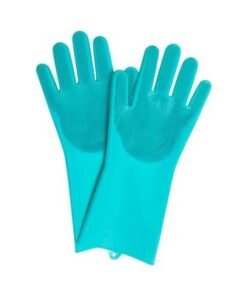 Alternative view of Pair Of Scrubber Gloves Blue 33.5x15.5cm