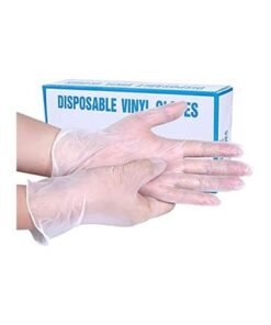 100-Piece Vinyl Disposable Gloves Clear - Image 3