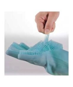 Pair Of Scrubber Gloves Blue 33.5x15.5cm