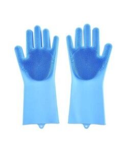 Alternative view of Dishwashing Gloves Scrubber Blue 35.5x16x2centimeter
