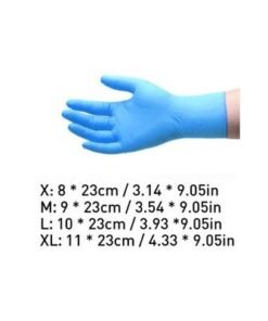 Pack Of 100 Disposable Gloves Sky blue XL