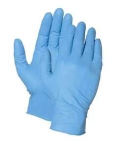 Pair Of Nitrile Examination Gloves Blue L