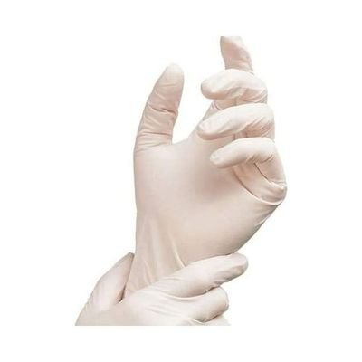 High Quality Disposable Latex Hand Gloves | Large | 100 PCs In 1 Box White Large - Image 3