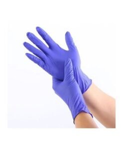 Pair Of 100 Industrial Nitrile Powder Free Disposable Gloves Purple M - Image 3