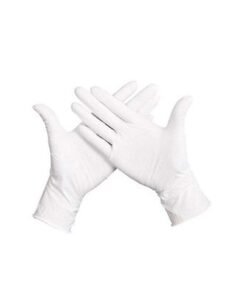 Alternative view of Pair Of 50 Powder-Free Sterile Food Grade Disposable Gloves White