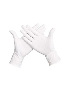 Alternative view of Pair Of 50 Powder-Free Sterile Food Grade Disposable Gloves White