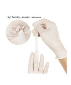Pair Of 50 Powder-Free Sterile Food Grade Disposable Gloves White