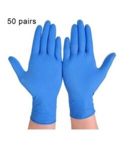 Alternative view of Pack Of 50 Nitrile Disposable Gloves Blue