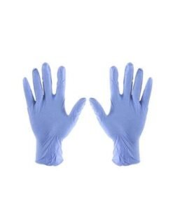 Alternative view of Pair Of 50 Powder-Free Sterile Food Grade Disposable Gloves Purple L