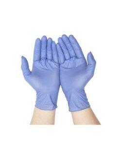 Pair Of 50 Powder-Free Sterile Food Grade Disposable Gloves Purple L - Image 3
