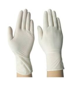 High Quality Disposable Latex Hand Gloves White Mediumcm - Image 3