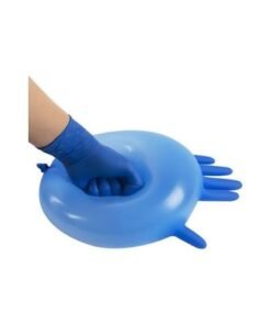 Pair Of 50 Disposable Latex Gloves Blue - Image 3