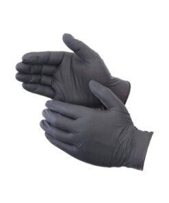 Pack Of 100 Nitrile Disposable Gloves Black M