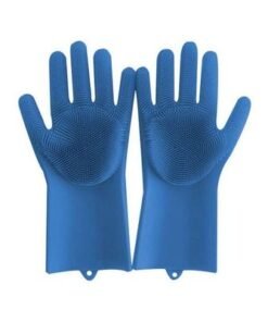 Pair Of Magic Silicone Gloves Blue 34.5x15.5x0.3cm