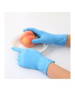 Pair Of 100 Industrial Nitrile Powder Free Disposable Gloves Light Blue M