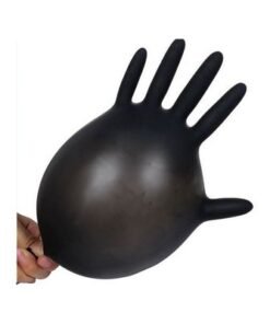 Pair Of 50 Disposable Latex Gloves Black