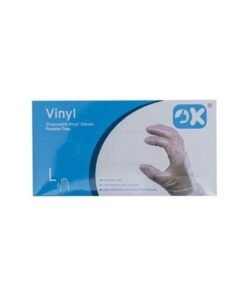 Pack Of 80 Vinyl Disposable Gloves Clear L