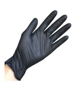Pair Of 50 Disposable Nitrile Gloves Black