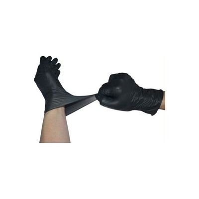 Pair Of 50 Disposable Nitrile Gloves Black - Image 3