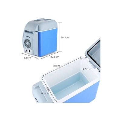 Multi-Function Portable Car Mini Fridge 7.5 L 2724675505919 Blue/White - Image 3