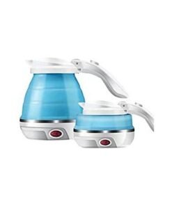 Alternative view of Travel Foldable Electric Kettle Portable Silicone Collapsible Camping Kettle 100-240V Blue 500ml