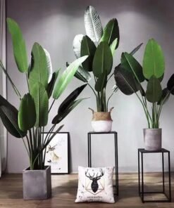 Alternative view of Maple Home Artificial Fake Plant Tree Faux Banana Leaf Indoor Outdoor Home Office Decoration 160cm