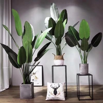 Maple Home Artificial Fake Plant Tree Faux Banana Leaf Indoor Outdoor Home Office Decoration 180cm - Image 2