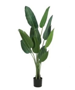 Maple Home Artificial Fake Plant Tree Faux Banana Leaf Indoor Outdoor Home Office Decoration 180cm - Image 4